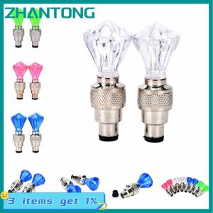 ZHANTONG LOKIYA 2x LED Motorcycle Cycling Bike Bicycle Wheel Tire Valve Flashing Light Car Lamp
