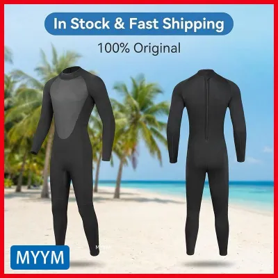 3mm SCR Neoprene Mens Full Wetsuit Thickened Warm Nylon Diving Suit for Snorkeling Surfing Swimming