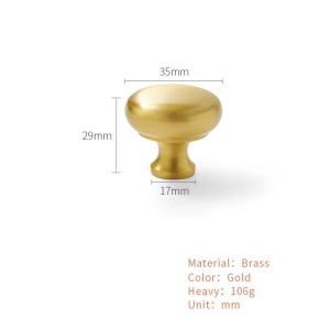 Brass Kitchen Furniture Handles Cupboard Cabinet Door Handle Wardrobe Shoe Cabinet Pulls Shell Golden Drawer Knob Nordic
