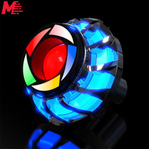 MileRush 1x Universal Motorcycle Tail Angel Eye Eagle Eye LED Brake Light Motobike Rear Strobe Flash Color Braking Lamp Bulb Round Motorcycle Accessories