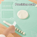 Non Stick Silicone Kneading Mat Heavy Duty Pastry Board with Measurement Marks Heat Resistant for Baking Cooking. 