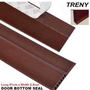 TRENY Door Draft Stopper,Door Sweep for Exterior & Interior DoorsDoor Bottom Seal Dust and Noise Insulation Weather Stripping Draft Guard Insulator