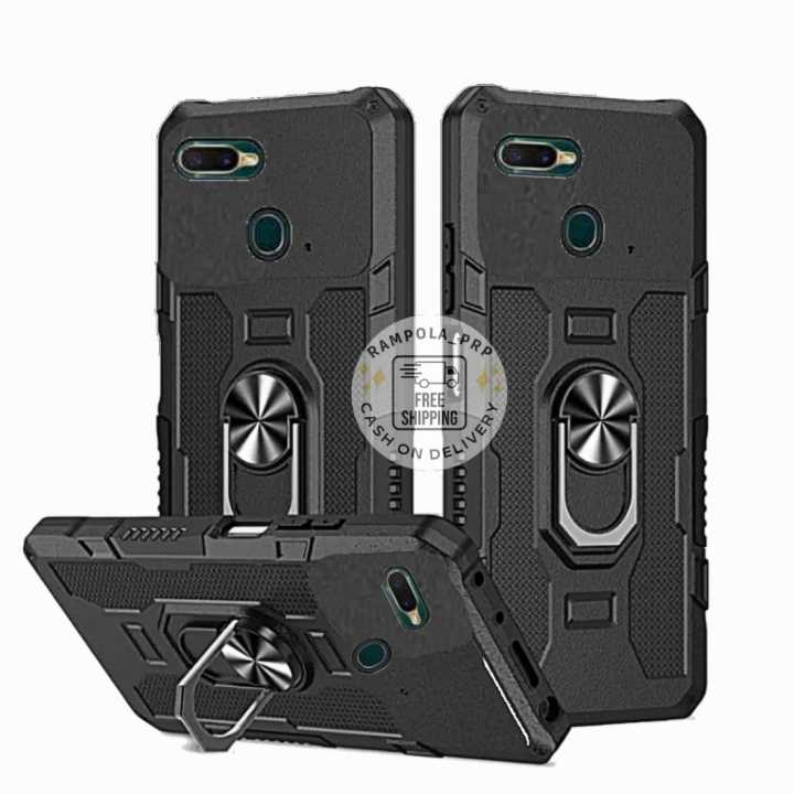 OPPO A5S F9 A12 CASE ROBOT HIT EYE RING CASING STANDING NEW
