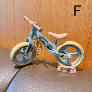 JS SHOP Bike Keyrings Bicycle Keychain Charm Funny Movable Children Toy Car Simulation Trinket Bag Ornament
