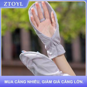 【ZTOYL】 Mùa Hè UV Bảo Vệ Kem Chống Nắng Găng Tay Thoáng Khí Mỏng Phụ Nữ Người Đàn Ông Găng Tay Thể Thao Ngoài Trời Đi Xe Đạp Găng Tay Tay Tay Áo Găng Tay