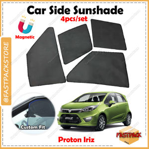 For Proton Iriz Car Sunshade Side Magnetic Sun Shade Window Custom Fit Sun Shield Magnet Anti UV Sun Protection Mesh Net Side Magnet Customized Car Window Sun Block Pelindung Matahari Kereta 4pcs/set