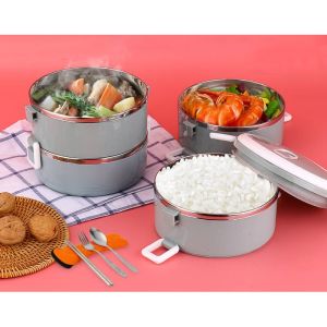 Lunch box 4 Layer 3 Layer 2 Layer 1 Layer Stainless Steel Thermo Bento Box Thermal Food Container Insulation JC Elise