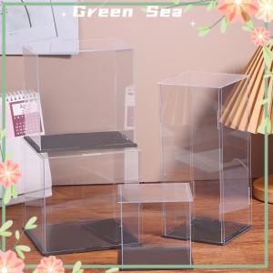 Green sea 1Pc Transparent Acrylic Display Box Storage Dustproof Protection Display Cabinet Box For Dolls Toys Collectibles 22 Sizes