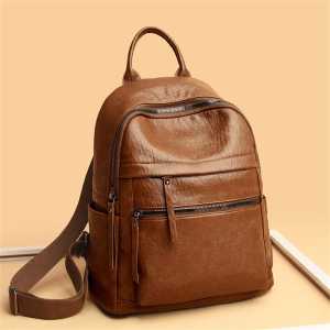 KAGODA.( COD ) Ransel Wanita Oxford  Fashion  Ransel Kapasitas Besar  Untuk Wanita Tas Buku Besar  Ransel Warna Solid Tas multifungsi  Ransel Kulit wanita Terbaru 2023