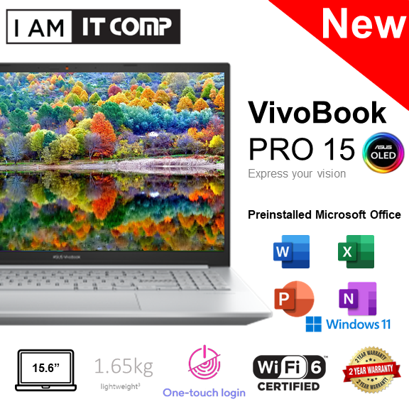 ASUS Vivobook Pro 15 OLED (K3500PA) i5-11300H/8GB/512GB SSD/15.6" FHD ...