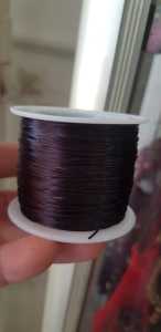 Cuộn Dây Thun CO GIÃN màu Đen xỏ vòng hạt chuỗi giá 40k/1 cuộn ạ