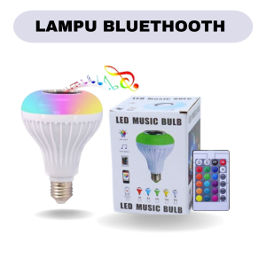 LAMPU MUSIC BLUETOOTH BULB 2 IN 1 SPEAKER BLUETHOOTH RGB REMOTE ORIGINAL