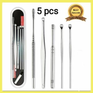 Korek Kuping 5in1 Earpick Korek Kuping Stainless isi 5pcs