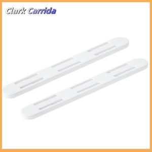 [Clark Carrida] 2Pcs Set White Slides Drawer Sliding Rails Bin Tracks For Kitchen Bedroom Closet Slides Pullout Track Drawer Basket Pull Rail