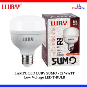 Bohlam Lampu LED Luby Sumo 22 Watt Cahaya Putih Low Voltage T-Bulb SNI