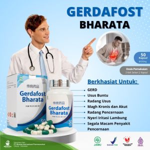Gerdafost Bharata Herbal Asam LambungGERD Maagh Kronis Dan Akut Ampuh 100% Original BPOM