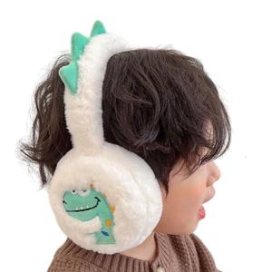Trẻ Em Có Thể Gập Lại Đồ giữ ấm tai khủng long đáng yêu In bịt tai nút tai mềm phụ kiện mùa đông Cho Cô Gái Và Chàng Trai