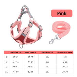 TALI KUCING HARNESS ANJING KUCING TALI TUNTUN KUCING TALI KUCING HARNESS KUCING ROMPI BAJU KUCING CAT LEASH DOG LEASH
