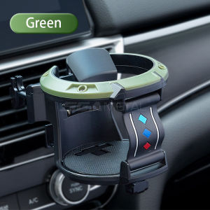 SEAMETAL Car Cup Holder Beverage Rack Car Storage Water Cup Tray Fixed Bracket with Hook Suitable for Outlet Air Vent