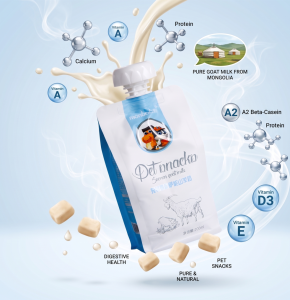 MONBAB Goat Milk Pet Snack Cat Dog 200ml per pack
