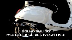 Knalpot Vespa Matic 150 3v Type M50 Black Series Shijiro Racing Original
