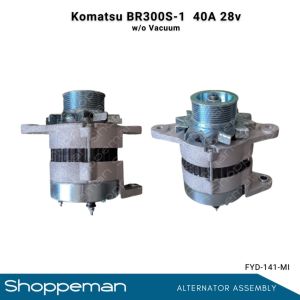 Komatsu BR300S-1 Excavator ALTERNATOR ASSEMBLY 40A 28v FYD-141-MI w/o Vacuum KHYBRID BRAND