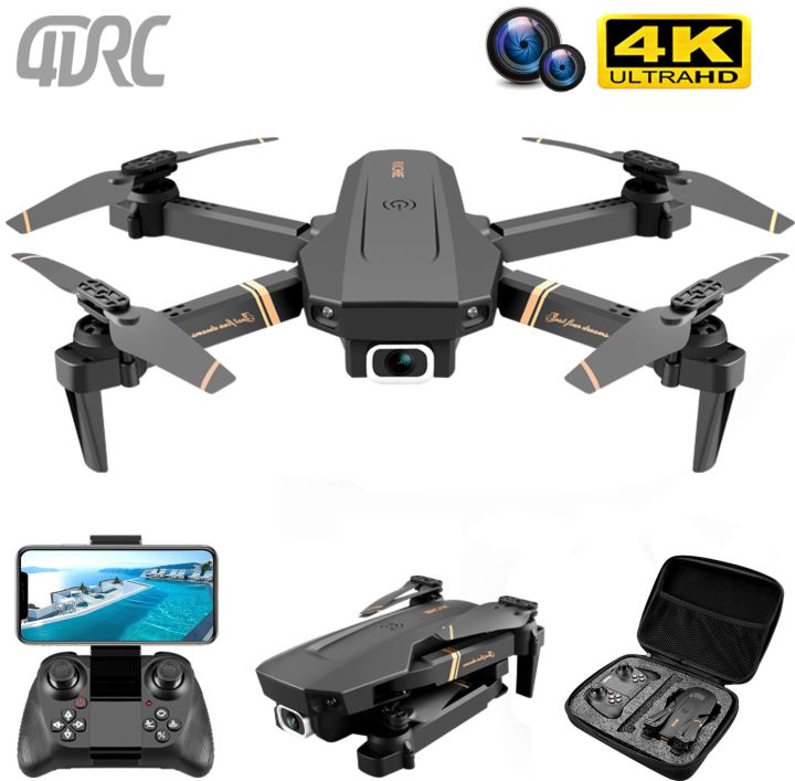 [HOT JIAQZQLLILOAH 577] 4DRC V4 WIFI FPV Drone WiFi live video FPV 4K/1080P  HD Wide Angle Camera Foldable Altitude Hold Durable RC Quadcopter Lazada 