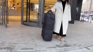 Tas foldable expandable big travel bag with wheels 40” durable travel duffel Airline Checked Bag cabin luggage