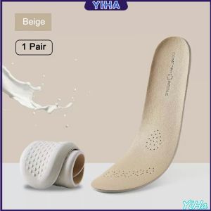 Yiha แผ่นพื้นรองเท้า สําหรับรองเท้ากีฬา  ยางพารา ดูดซับแรงกระแทก ป้องกันกลิ่น Shoes Insole