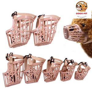 Rọ Mõm Nhựa Cho Chó Mèo Chất Liệu Nhựa An Toàn Kèm Dây Da Giúp Thú Cưng Không Cắn Phá