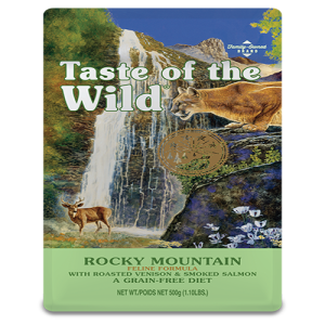 Taste of the Wild Rocky Mountain with Roasted Venison & Smoked Salmon Feline Formula Dry Cat Food Kibbles 500g