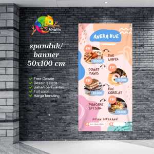Cetak Spanduk Banner Aneka Kue Banner Makanan