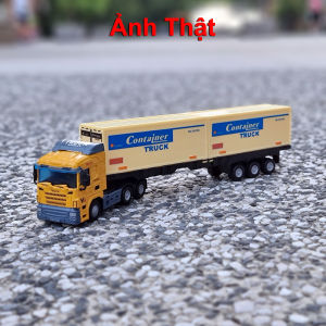 Đồ Chơi Mô Hình Xe Container. Tỷ Lệ 1.48. Bằng Hợp Kim + Nhựa ABS. Dài 28cm