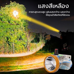 HUAFA「219」ไฟฉายคาดหัว 60W วอลุ่ม ลุยฝน ส่องไกล 500เมตร อึด12-14ชั่วโมง หมุนปรับไฟ ไฟฉาย หน้าไฟ [รับประกัน 1 ปี]