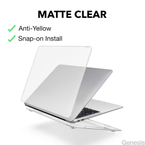 Genesis Macbook Air Pro Case 13 14 Inch M4 M3 M2 Clear Cover Casing