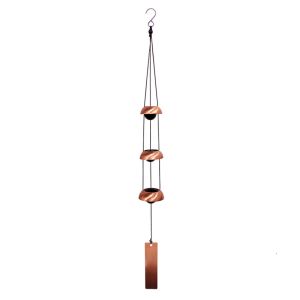 HUNIU 3/5 Layer Japanese Style Metal Wind Chime Vintage Crisp Sound Courtyard Pagoda Wind Chimes Hanging Ornament with Hook Temple Wind Bell Garden