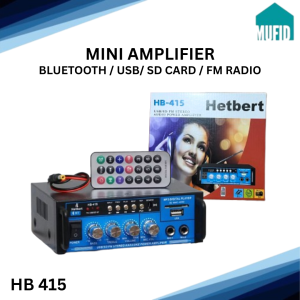 Hetbert Mini Amplifier Bluetooth / USB / SD Card / FM