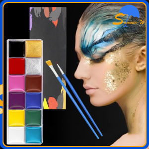 Teknik Wajah Painting 12 Warna dengan Palette Cat Wajah