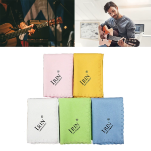 5 cái nhạc cụ Khăn lau vải đánh bóng mềm và sợi Microfiber bền cho guitar Violin piano bass