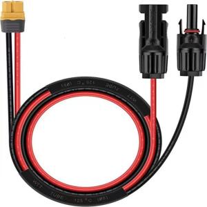 12AWG Solar Connectors to XT60 Charge Extension Cable for Car and Generator Use