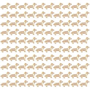 100Pcs Animal Shape Paper Clip Small Paperclips Metal Paper Clamp File Note Clip Book Marker Clip for File Paper Photo