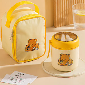 304 Stainless Steel Lunch Box Thermal Airtight Food Storage Container with bag Bekas Makanan Tahan Panas Bento Warmer