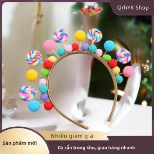 Hàng có sẵn✨ Băng đô kẹo mút hoạt hình mới băng đô kẹo ngọt Phụ kiện tóc công chúa trái tim nữ tính