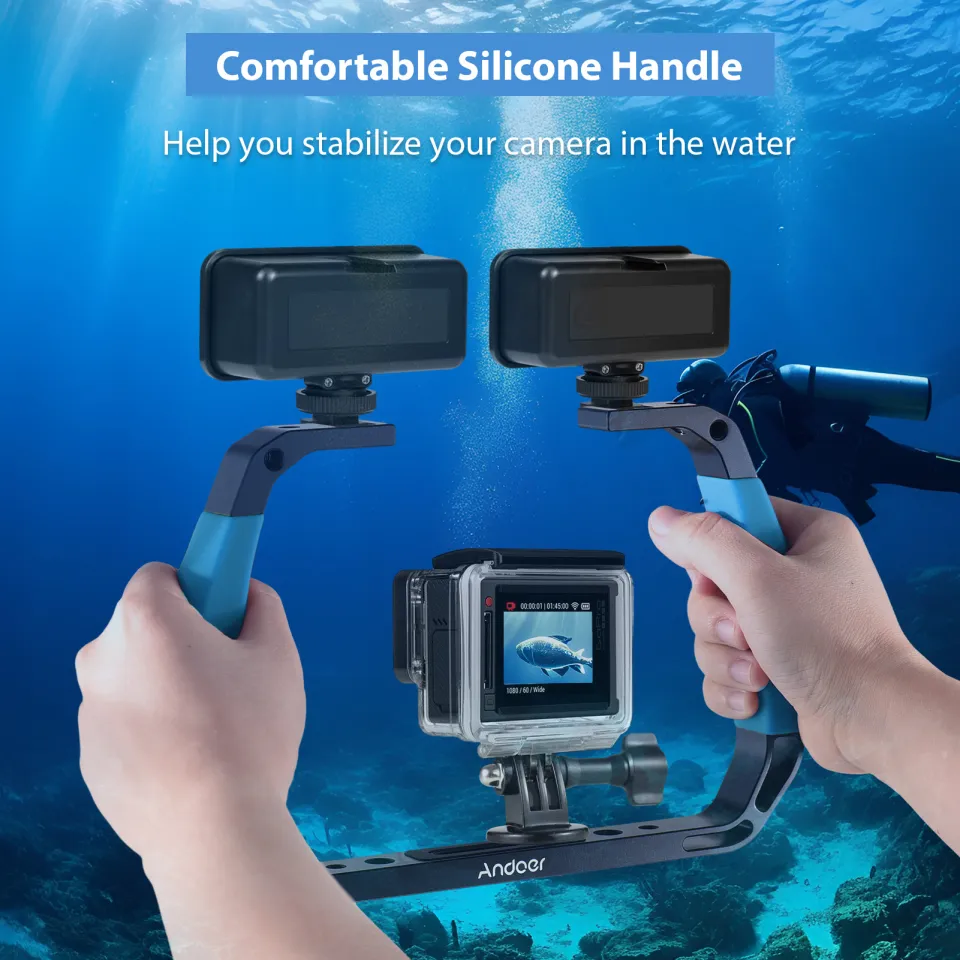 Andoer Sports Camera Underwater Diving Rig Handheld Stabilizer for