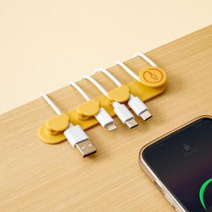 อุปกรณ์จัดเก็บสายเคเบิล คลิปหนีบสายไฟ ยึดสายUSBแน่นแนบ ไม่ยุ่งเหยิง