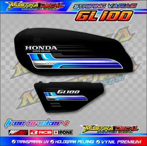 STRIPING VARIASI HONDA GL 100 / STICKER LIST VARIASI MOTOR HONDA GL 100