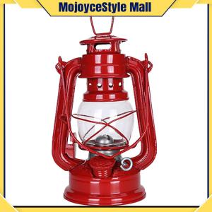 【Free Shipping】 Hurricane Lantern for Camping - Metal Kerosene Table Lamp for Outdoor Lighting and Decoration