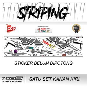Stiker Striping Mio M3 125 Variasi Motor Racing Modifikasi keren original version