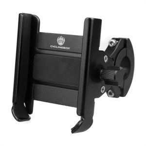 Heightened Aluminium Alloy Bicycle Mobile Phone Holder 360 Rotation Adjustable Motorcycle Phone Mount Rear View Mirror Phone Bracket for Mountain Bike Road Bicycle