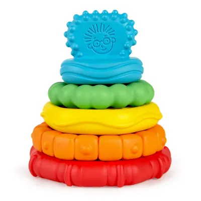 Baby Einstein Stack & Teethe Multi Textured Teether Toy